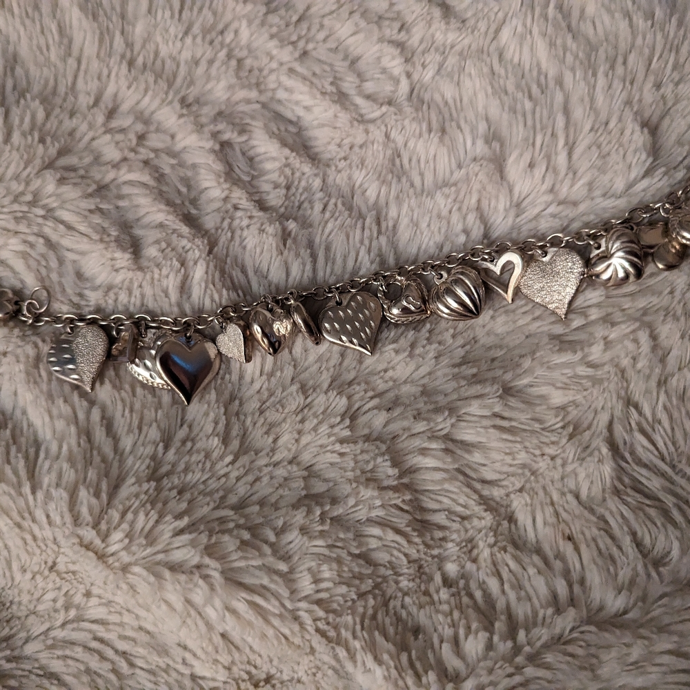 Sterling heart bracelet